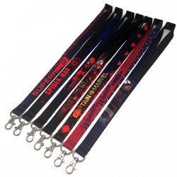 Sublimation printed RPET lanyard